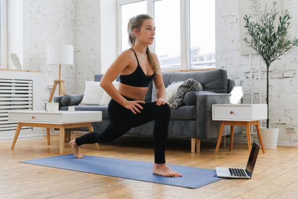 Woman exercising confidently after femiwand treatment Melksham
