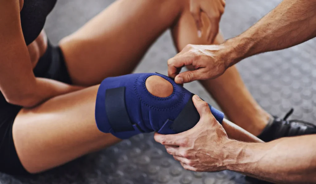 Person undergoing muscle rehabilitation therapy Melksham
