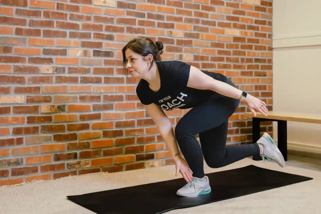 A person exercising their arms at home with light weights Melksham