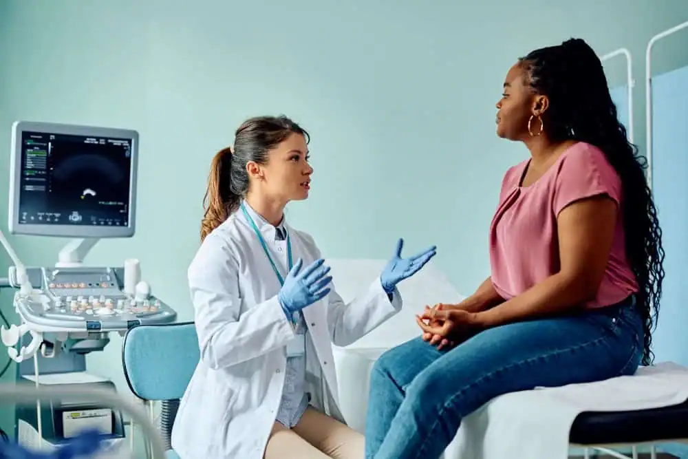 Rejuvenating Intimacy: Exploring Surgical Solutions for Vaginal Laxity 1 Woman have consultation about vaginal laxity Melksham